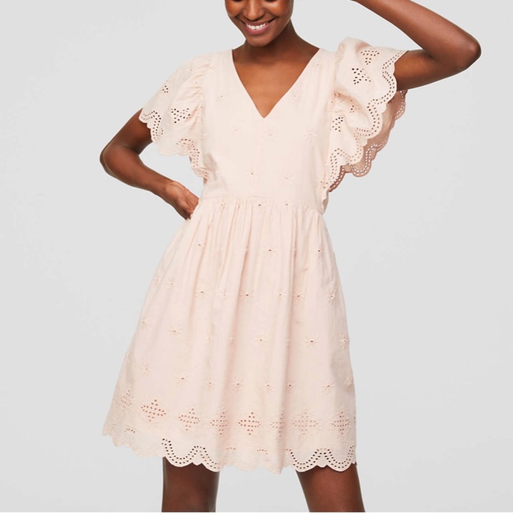 LOFT eyelet dress